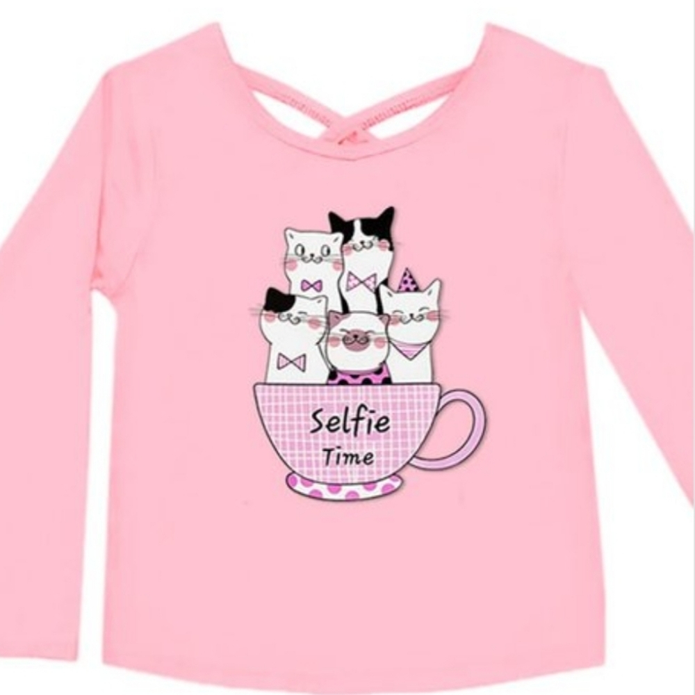 Girls Softie Knit Long Sleeve Tee